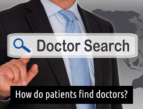 How do patients find doctors?