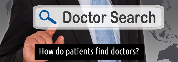 How do patients find doctors?