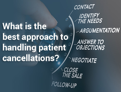 What is the best approach to handling patient cancellations?