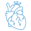 Heart icon depicting cardiology