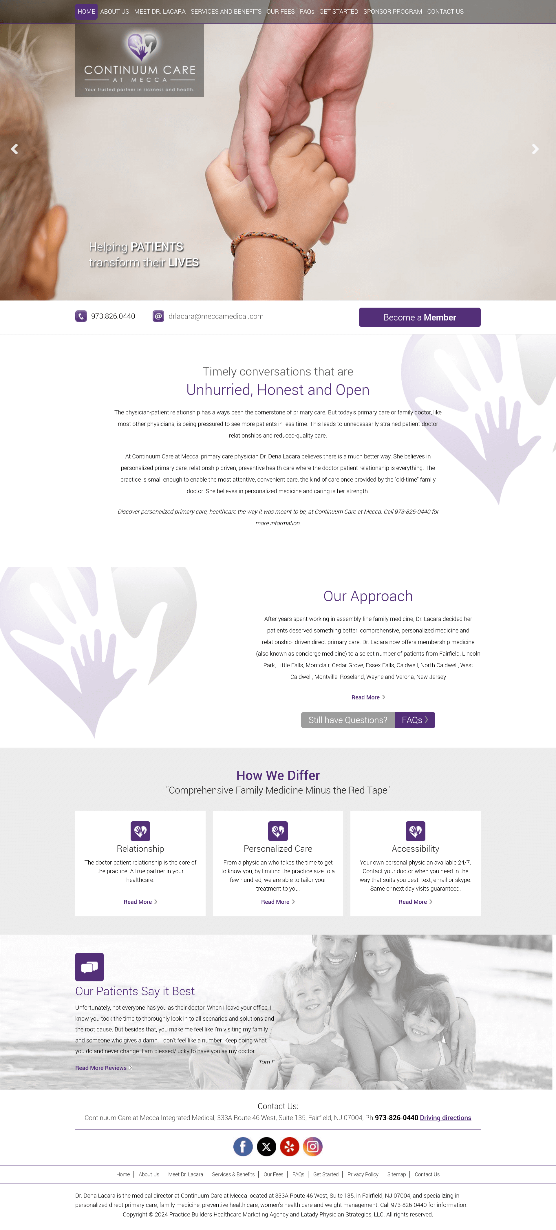 Continuum care at mecca