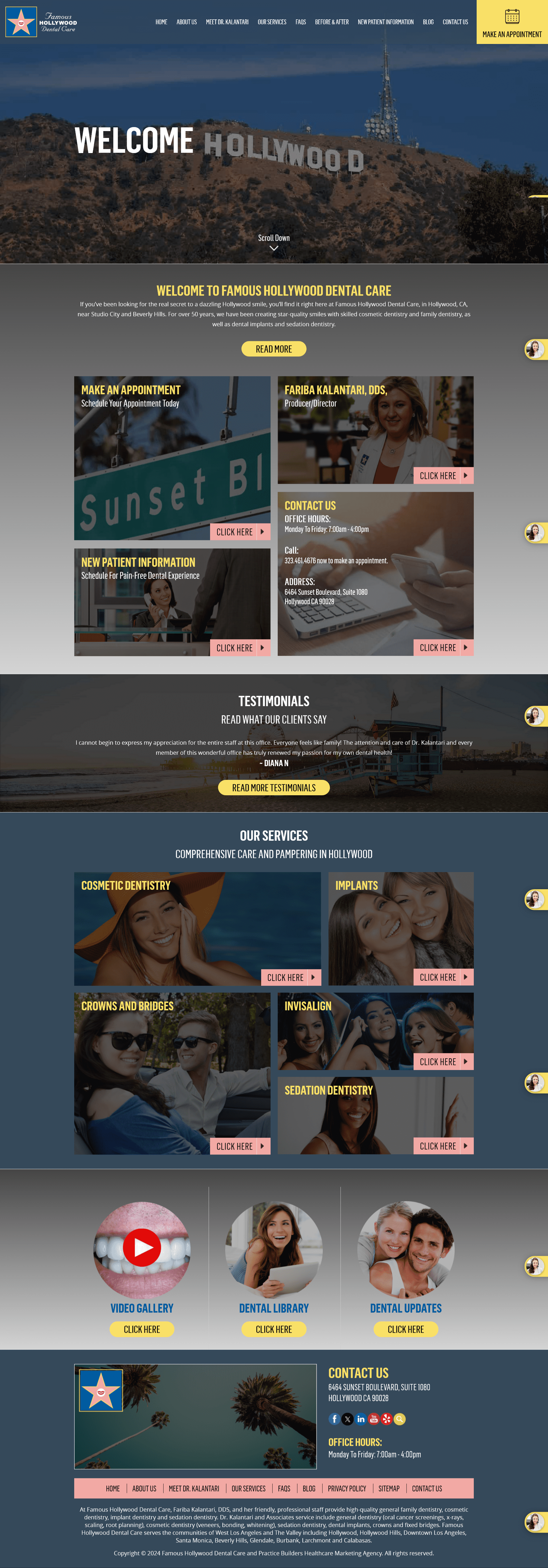 Famous hollywood dental care