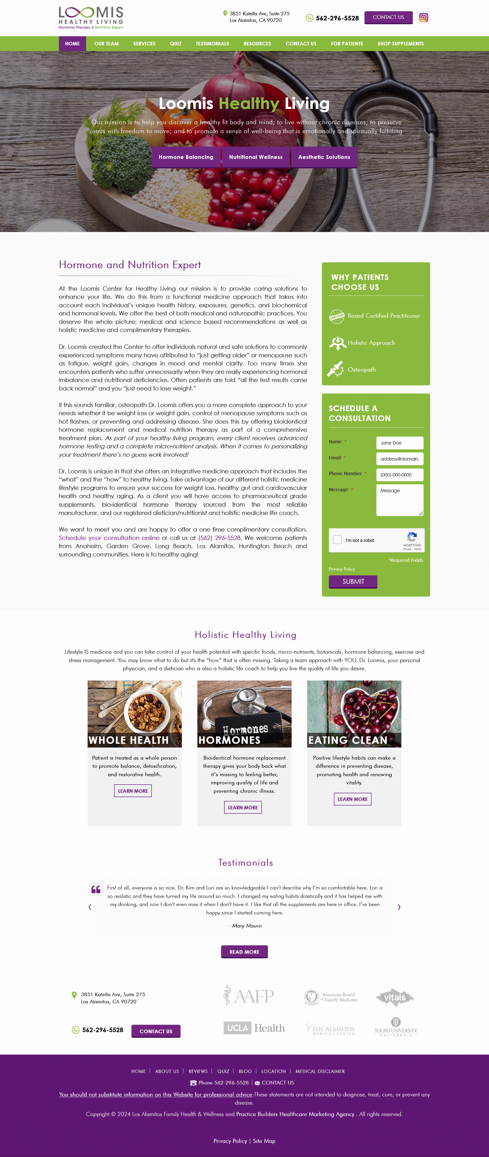 Loomis healthy living